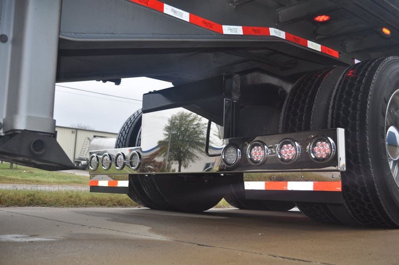 Stainless steel reversed T-bar with 8 round 4" light holes