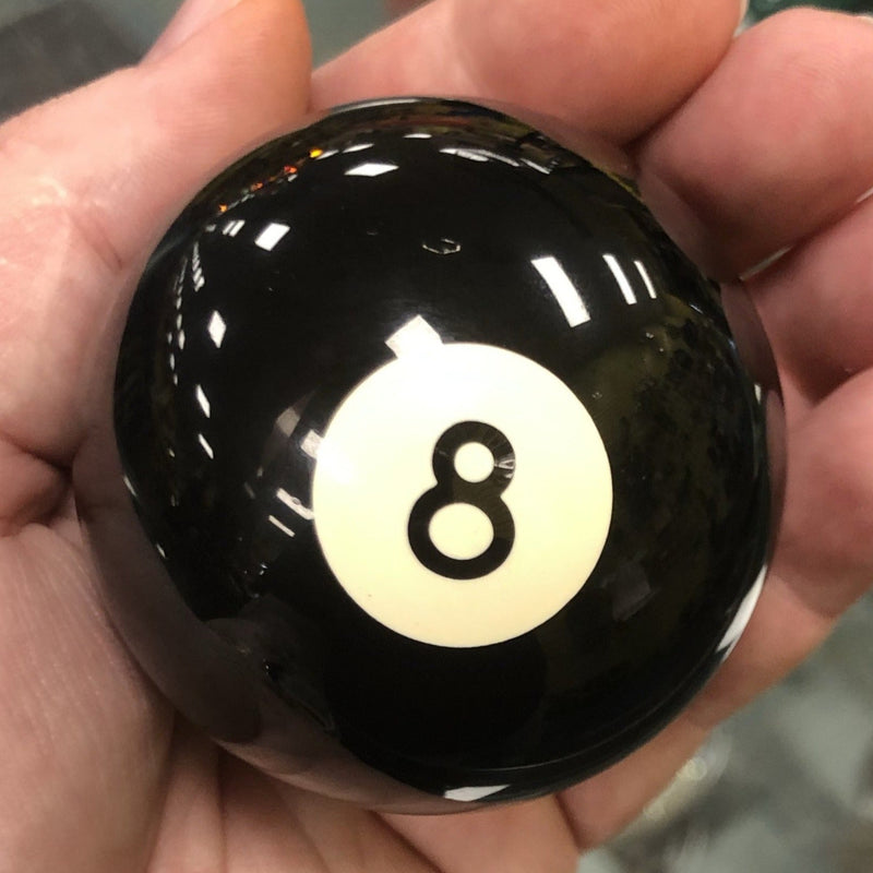 Pool Ball 2.25" diameter round gear shift knob w/ 1/2" x 13 adapter