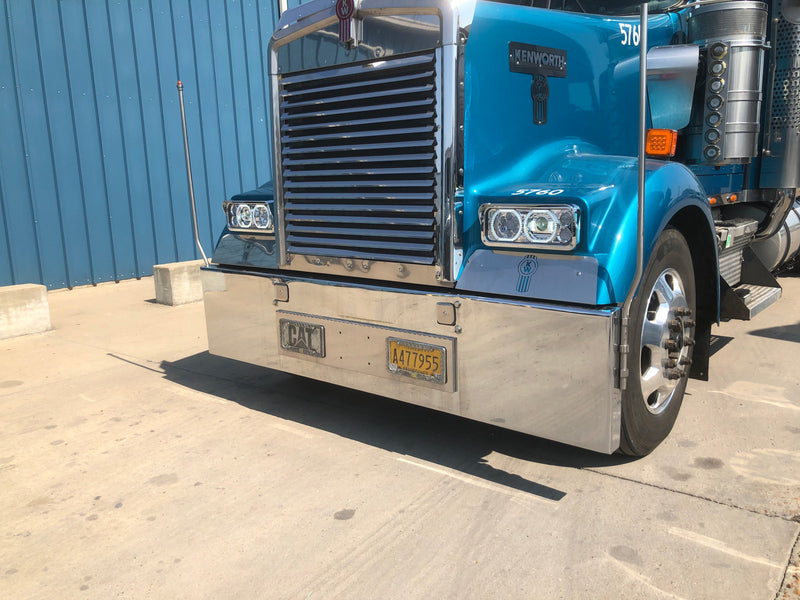 Projector-style replacement LED headlight w/"Halo" auxiliary light for dual rectangular headlight system