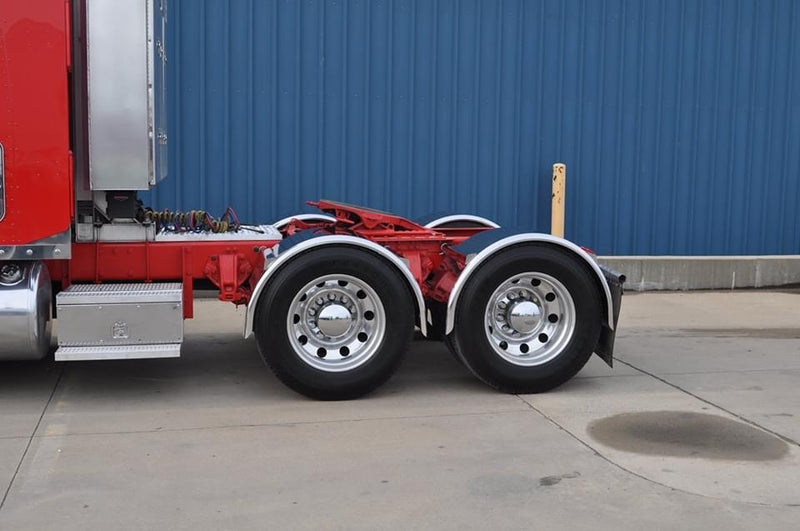 80" 16 gauge stainless steel half moon fender w/rolled edges - PAIR