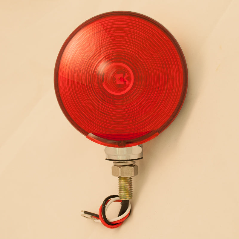 Amber/Red 4" round 38 diode LED pedestal turn signal light